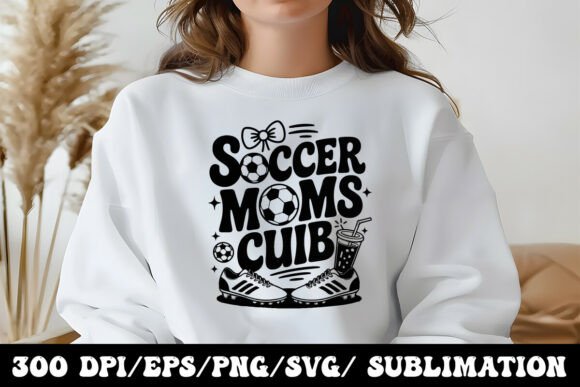 Cute Game Day Soccer Mom Graphic