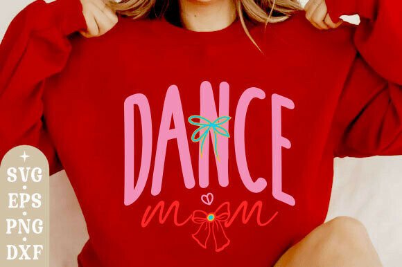 Dance Mom Coquette Bow SVG, Dancer Mom