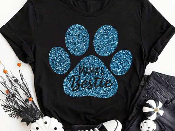 Mama’s Bestie Paw Print SVG