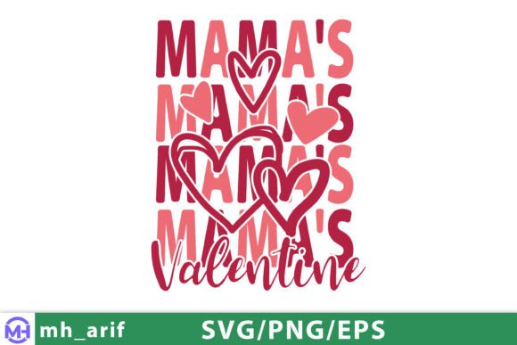 Mama’s Valentine SVG Cute Mom Valentine