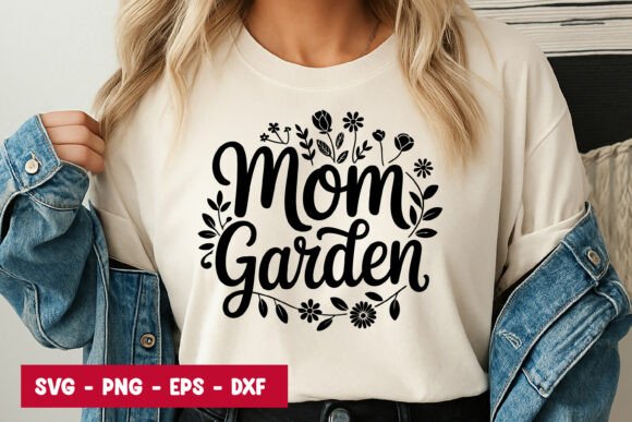 Mom Garden Typography SVG PNG