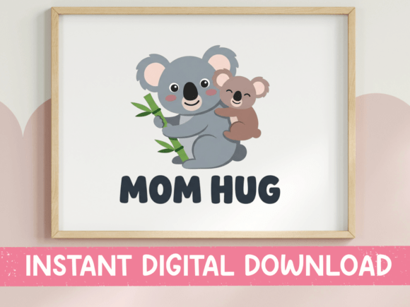 Mom Hug Koala SVG: A Warm, Wearable Hug in Stitch