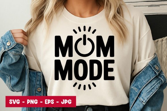 Mom Mode Typography SVG PNG