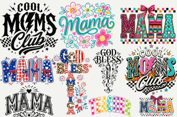 Mother’s Day SVG Bundle, Mom PNG