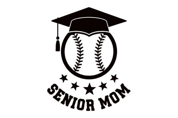Senior Mom Baseball Graduation SVG