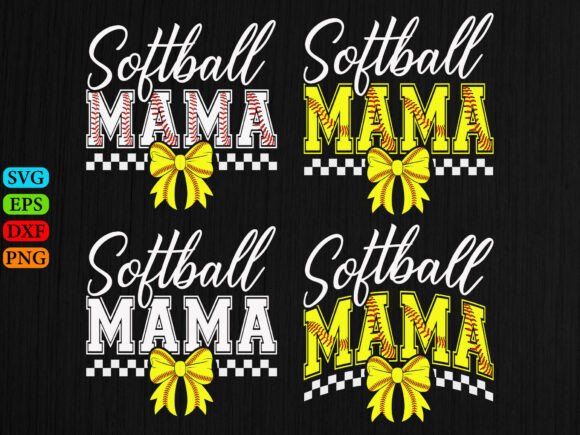 Softball Mama SVG, Sports Mom Design