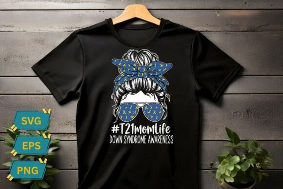 T21 Mom Life Messy Bun Sunglasses Shirt